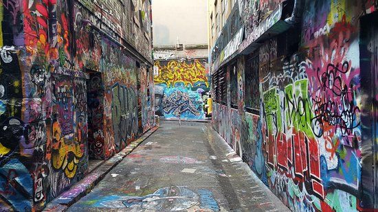 Rue commerçante Hosier Lane